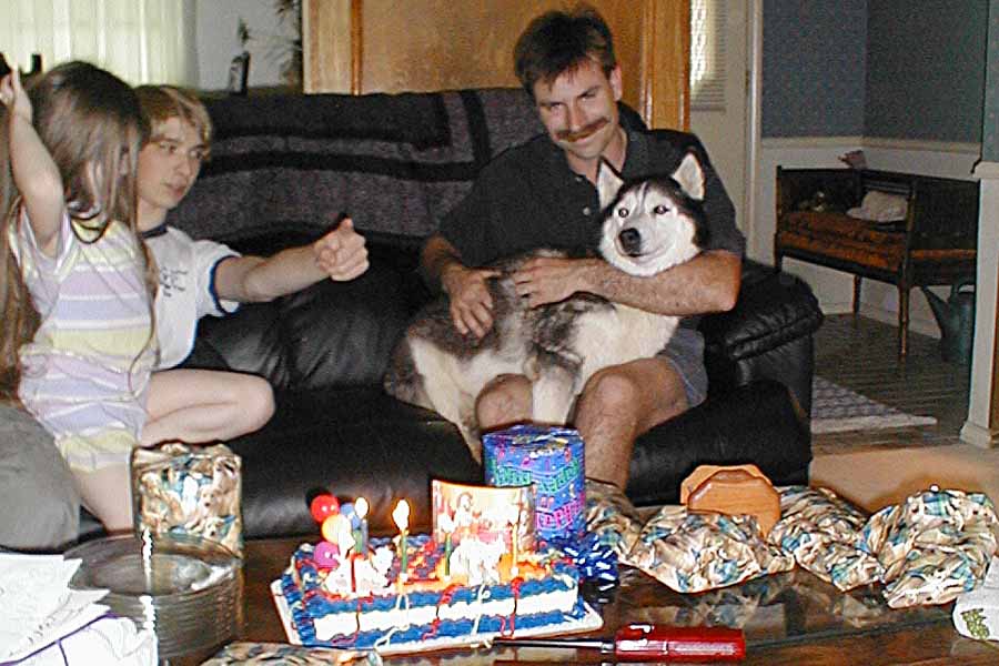 Natasha's 13th Birthday (April 21, 2001)From Left to Right: Renee, Matt, Natasha & Chris